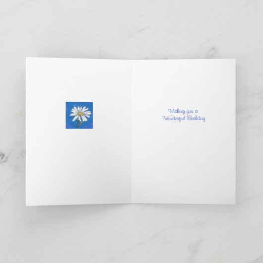 Daisy Birthday Kaart (Binnen)