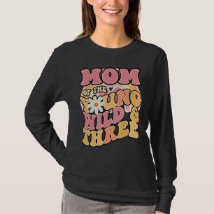Daisy Birthday Mam Young Wild & 3 Boho 3rd Birthda T-shirt