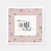 Daisy Birthday Napkin - Little Miss ONEderful - Pk Servet (Voorkant)