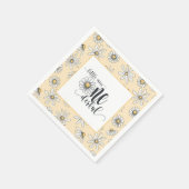 Daisy Birthday Napkin - Little Miss ONEderful - Y Servet (Hoek)