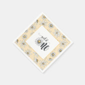 Daisy Birthday Napkin - Wild One - Yellow Servet (Hoek)