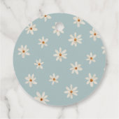 Daisy Birthday Party Bedankjes Labels (Achterkant)