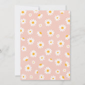 Daisy Birthday Party Bohemian Floral 1 september Kaart (Achterkant)