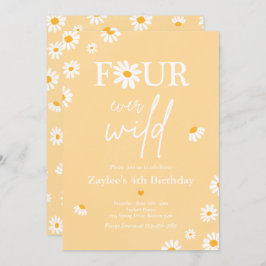 Daisy Birthday Party Bohmian Four Ever Wild Kaart
