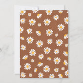 Daisy Birthday Party Bohmian Little Miss Onederful Kaart (Achterkant)