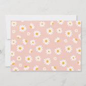 Daisy Birthday Party Bohmian Little Miss Onederful Kaart (Achterkant)