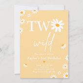 Daisy Birthday Party Bohmian Two Wild 2e verjaarda Kaart (Voorkant)