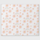 Daisy Birthday Party Bohmian Wild One 1e verjaarda Cadeaupapier (Vlak)