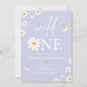 Daisy Birthday Party Bohmian Wild One 1e verjaarda Kaart (Voorkant)