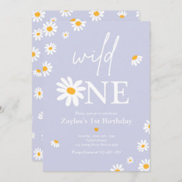 Daisy Birthday Party Bohmian Wild One 1e verjaarda Kaart