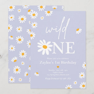 Daisy Birthday Party Bohmian Wild One 1e verjaarda Kaart