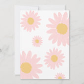 Daisy Birthday Party Bohmian Wild One 1e verjaarda Kaart (Achterkant)