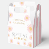 Daisy Birthday Party Bohmian Wild One 1st Birthday Bedankdoosjes (Geopend)