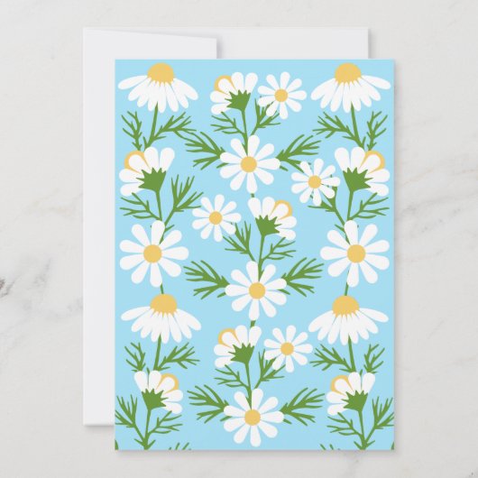 Daisy Birthday Party Boho One 1st Birthday Invitat Kaart (Achterkant)