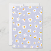 Daisy Birthday Party Boho Two Groovy 2e verjaardag Kaart (Achterkant)