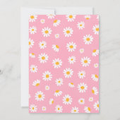 Daisy Birthday Party Boho Two Groovy 2e verjaardag Kaart (Achterkant)