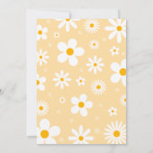 Daisy Birthday Party Boho Two Wild 2e verjaardag Kaart (Achterkant)