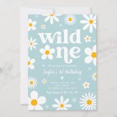 Daisy Birthday Party Boho Wild 11e verjaardag Kaart (Voorkant)
