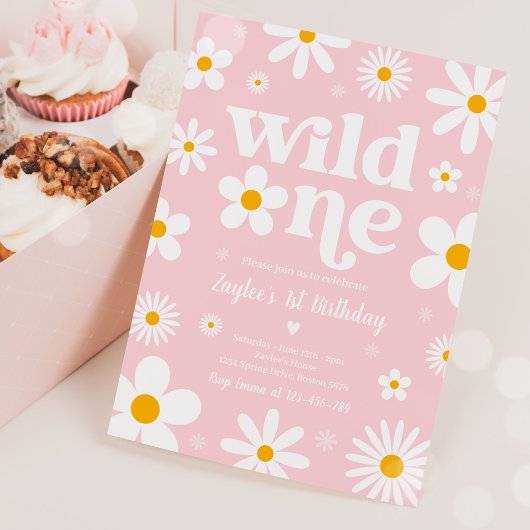 Daisy Birthday Party Boho Wild 11e verjaardag Kaart