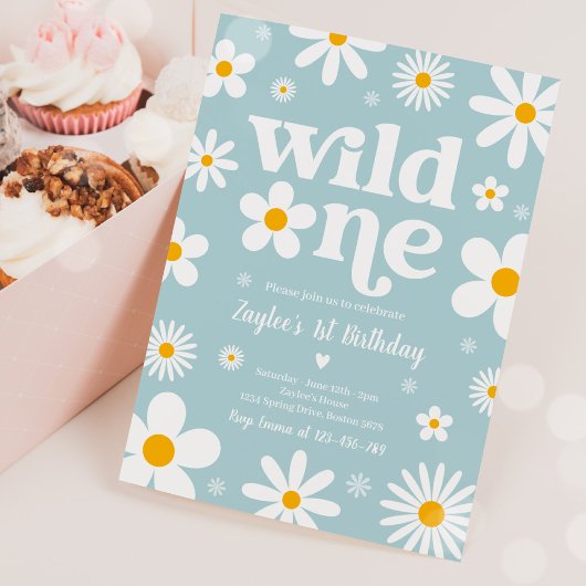 Daisy Birthday Party Boho Wild 11e verjaardag Kaart