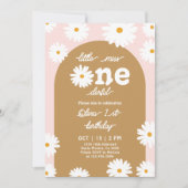 Daisy Birthday Party Invitation Kaart (Voorkant)