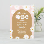 Daisy Birthday Party Invitation Kaart (Staand voorkant)