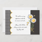 Daisy Birthday Party Invitation Kaart (Achterkant)