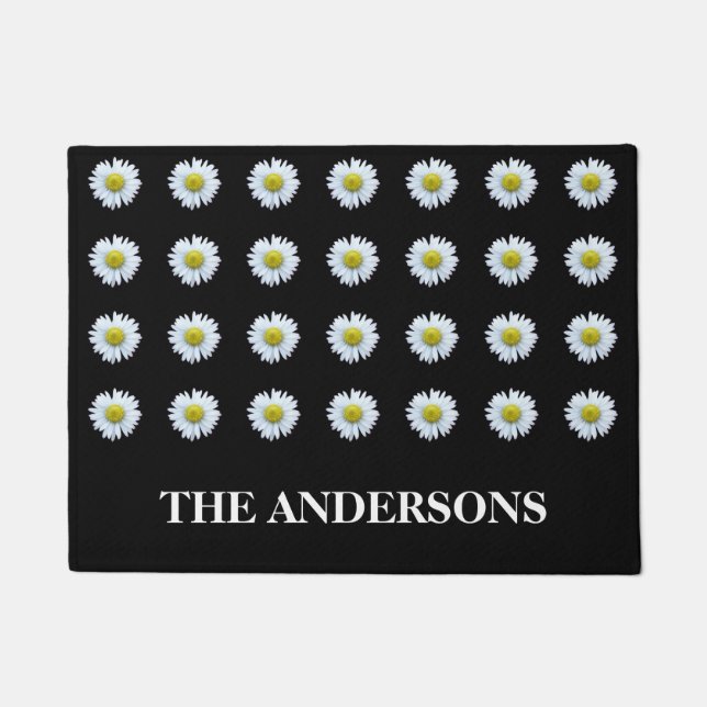 Daisy Black Deurmat (Voorkant)