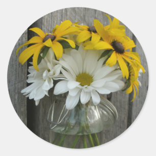 Daisy & Black Eyed Susans Sticker