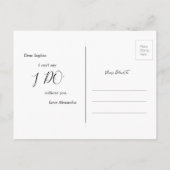 Daisy Black White zal je mijn Bridesmaid zijn Uitnodiging Briefkaart (Achterkant)