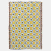 Daisy Blanket Yellow Daisies Throw Blanket Deken (Voorkant Verticaal)