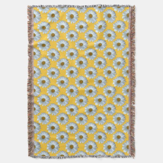 Daisy Blanket Yellow Daisies Throw Blanket Deken (Voorkant Verticaal)