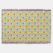 Daisy Blanket Yellow Daisies Throw Blanket Deken (Voorkant)