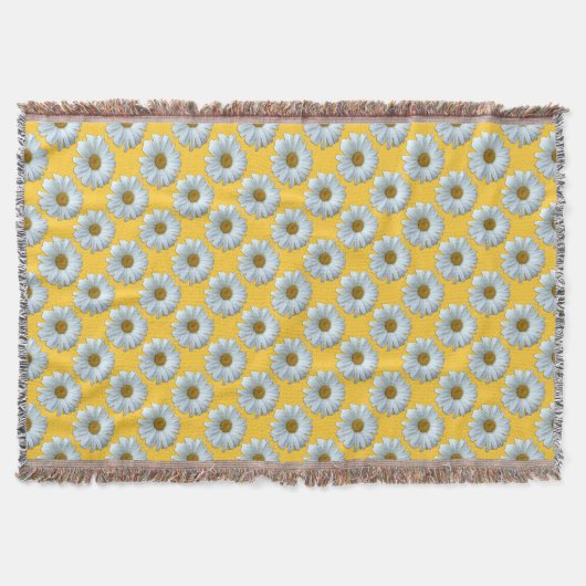 Daisy Blanket Yellow Daisies Throw Blanket Deken (Voorkant)