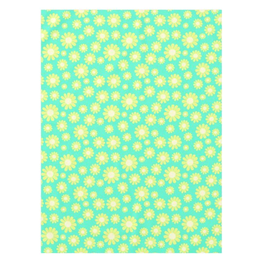 Daisy Blauwgroen Green Tafelkleed (Voorkant)