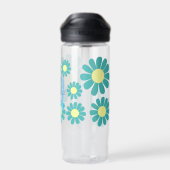 Daisy Blauwgroen Monogram Waterfles (Achterkant)