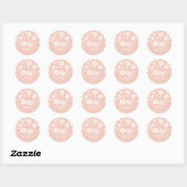 Daisy bloem 1e verjaardag ronde sticker (Vel)