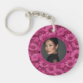 Daisy Bloem 21e Verjaardag Modern Sleutelhanger
