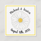 Daisy Bloem Bloemen Daisies Petals Tuin Feest Informatiekaartje (Voorkant)