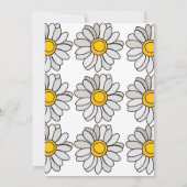 Daisy Bloem Bloemstuk Daisy Bruiloft Kaart (Achterkant)