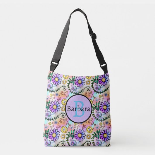 Daisy Bloem Crossbody Tas (Voorkant)