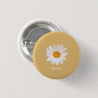 Daisy Bloem Droom – Zomer Botanische Dankjewel Ronde Button 3,2 Cm