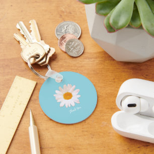 Daisy Bloem Droom – Zomer Botanische Dankjewel Sleutelhanger