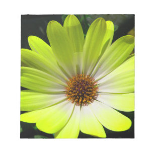 Daisy Bloem Fluorescerend Geel Notitieblok