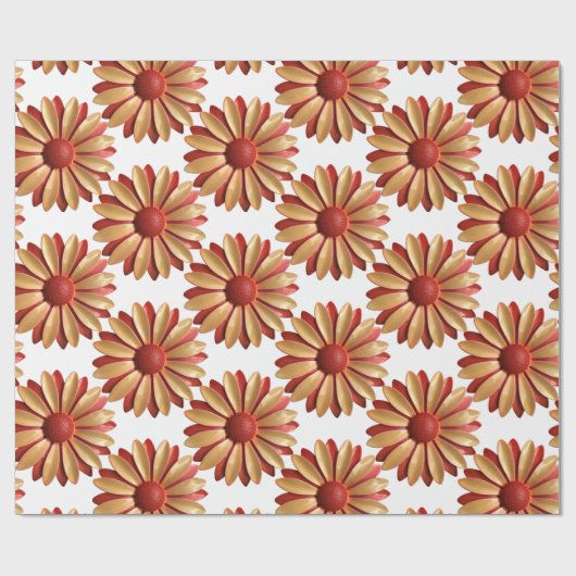 Daisy Bloem - Lente Zomer Tuin Bruiloft Bloemen Cadeaupapier (Vlak)