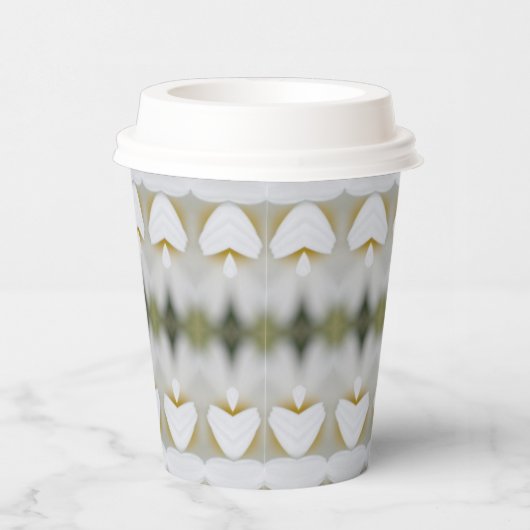 Daisy bloem met patroon papieren bekers (Rechts)