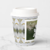 Daisy bloem met patroon papieren bekers (Voorkant)