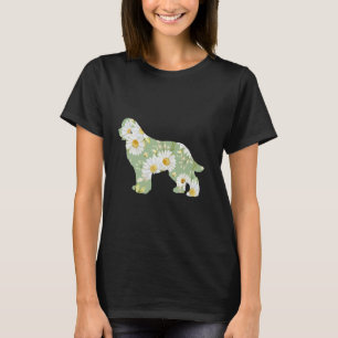 Daisy Bloem Newfoundlander moeder, Newf bloem sil T-shirt