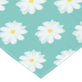 Daisy bloem patroon aangepaste kleur tabel runner korte tafelloper (Hoek)