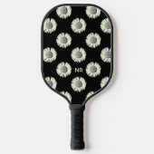 Daisy Bloem Patroon Cute Meisjesachtig Trendy Wit Pickleball Paddle (Voorkant)